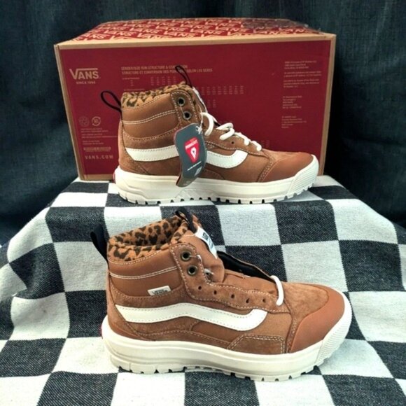 Vans UltraRange Exo Mte 1 High Women 5 Brown White Leopard UltraCush GF 112025 - Picture 2 of 14